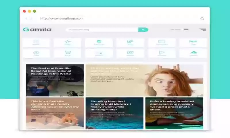 Gamila - Responsive and Premium Blogger Template Free Download.