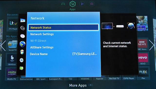 change dns smarttv samsung