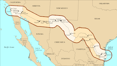 U.S. Mexico Border Region - Source: http://www.mchb.hrsa.gov/MCHIRC/dataspeak/events/july_08/materials/notzon_files/textonly/slide4.html