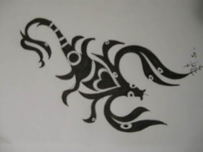 designs scorpion tattoo for girl