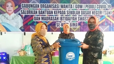 Kunjungi Sejumlah Sekolah di Asakota, Ketua GOW Disambut Hangat Jajaran Guru