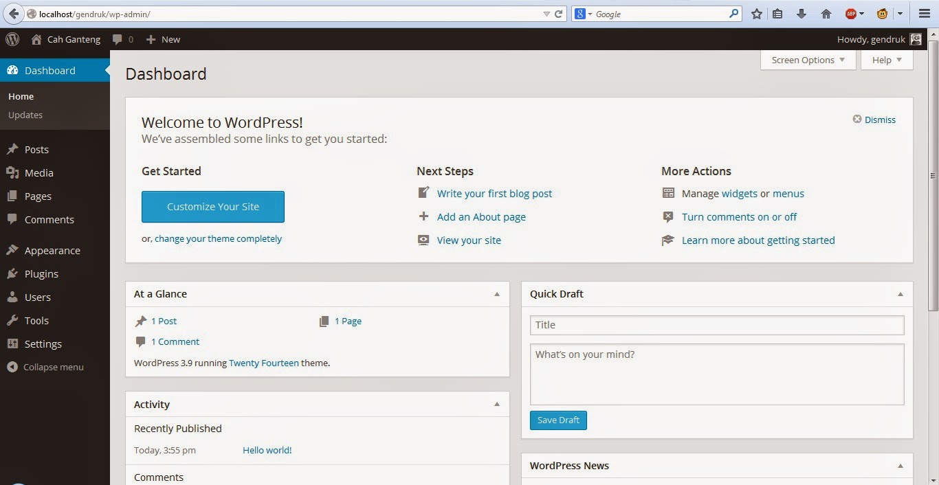 Cara Install WordPress di Localhost