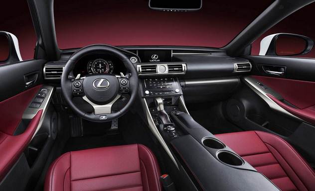 Interior view of 2016 Lexus IS350 F-SPORT