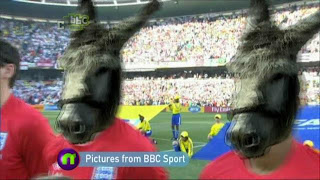 England World Cup team portrayed as donkeys