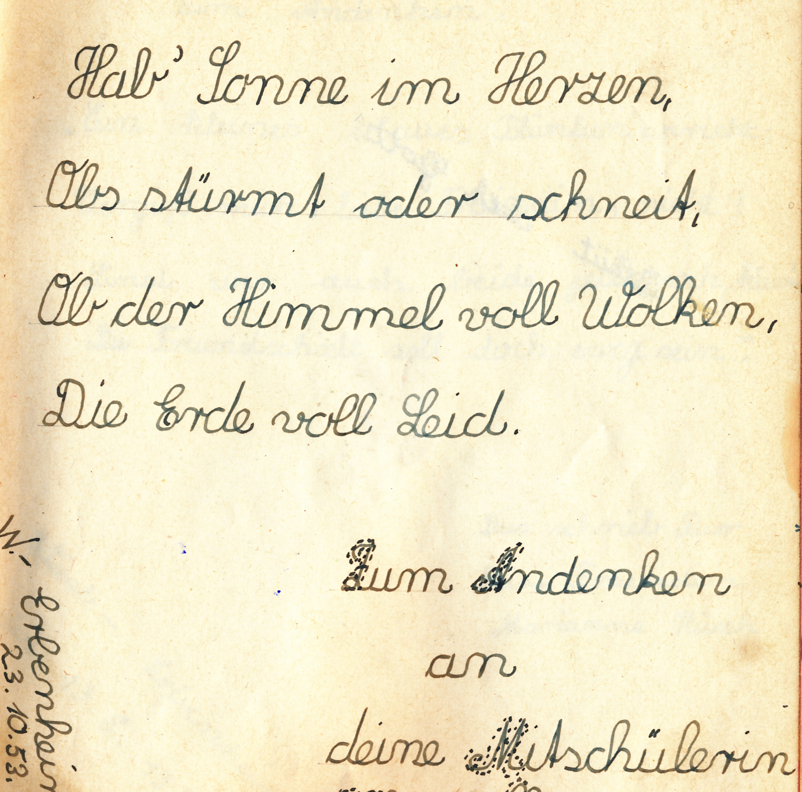 Poesiealbum Die Spruche Die Botschaften Fur S Leben Lyrikheute