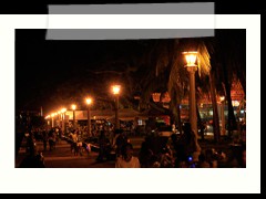 People at Rizal Boulevard Dumaguete City