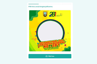 APLIKASI TWIBBON HUT KABUPATEN REMBANG 2022 HARI JADI KE 281 TANGGAL 27 JULI