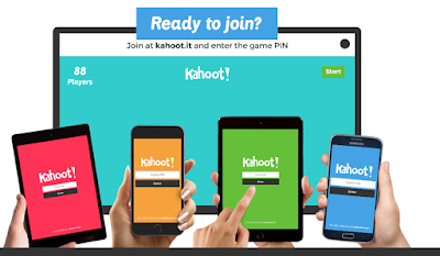 Kahoot screenshot showing how people join