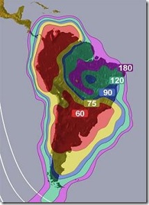 amazonas 61 w para america del sur