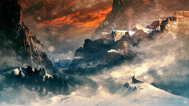 Fantasy Snow World Art HD Wallpaper