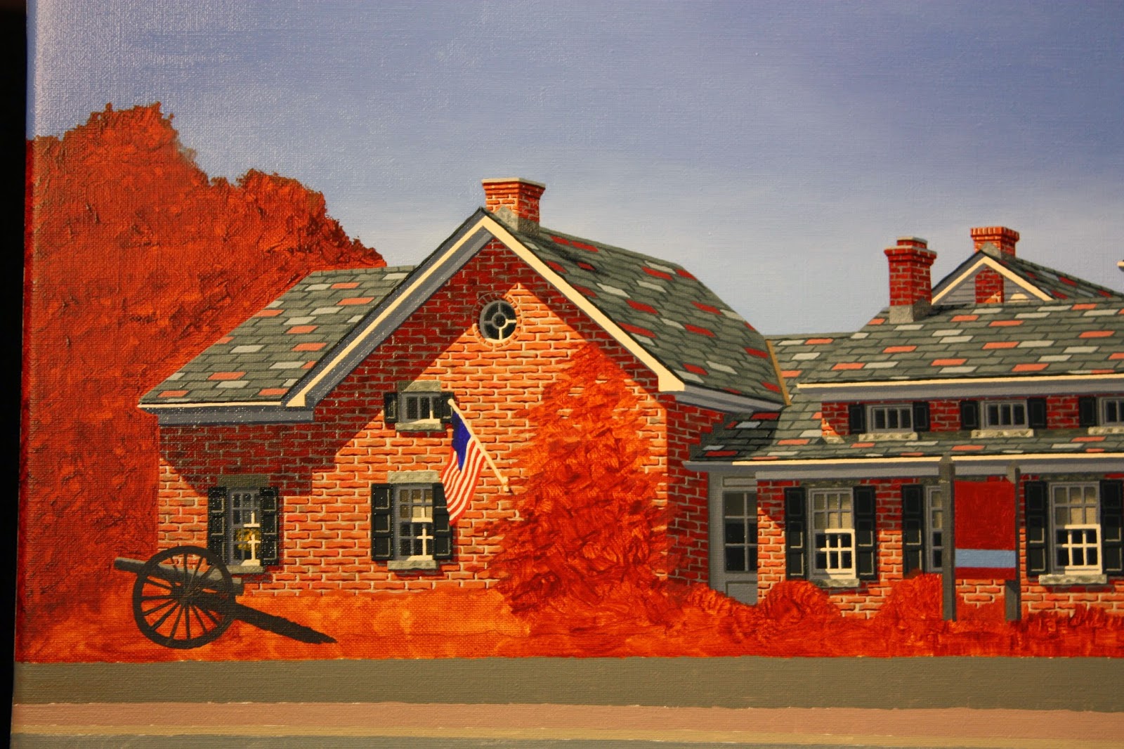 MARK OBERNDORF FINE ART: The Brick House - Wyckoff, NJ