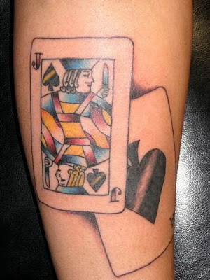 Apparently Blackjack Card Tattoos was not just as a part of gambling games, 