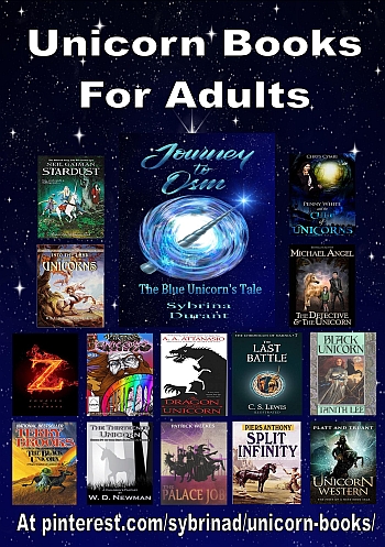 http://www.sybrinablueunicornbook.com/index_Books_Featuring_Unicorns_For_Teens_YA_and_Older_Readers.htm