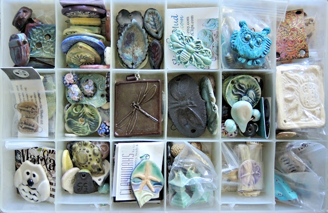 Ceramic and polymer clay artist beads and pendants