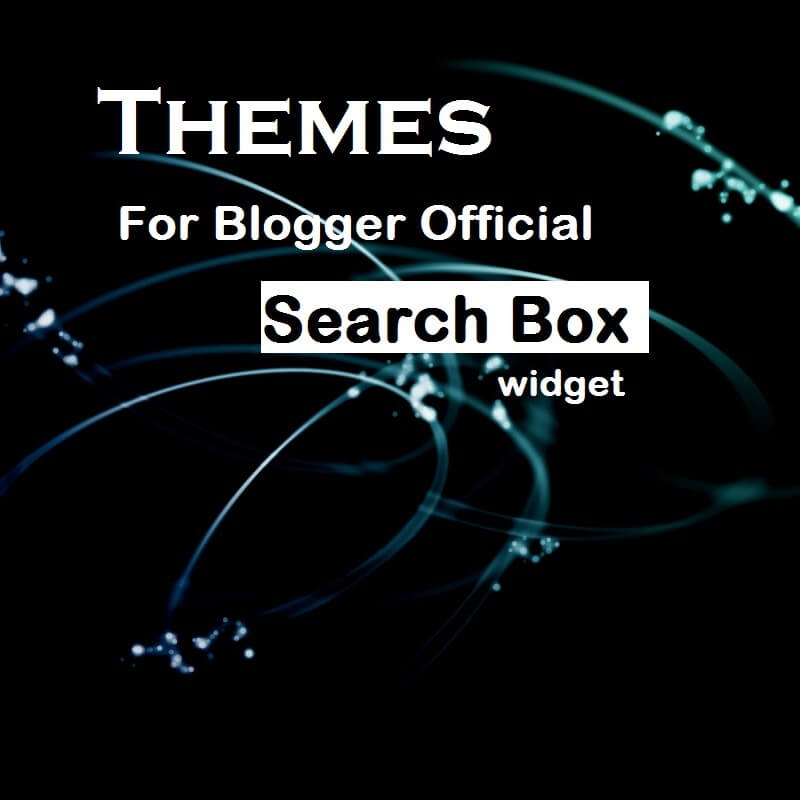 How to customize blogger official search widget