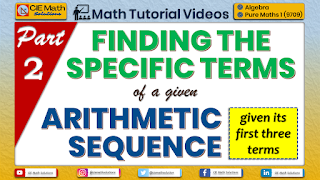 tutorial videos, youtube videos, arithmetic sequence, arithmetic progression, arithmetic series, common difference, general rule, explicit rule, sequences, nth term, shortcut method, how to videos, math videos, tutorial, AS Level maths, pure mathematics, 9709, Cambridge maths, sequences and series, patterns, sequence formula, series formula, derivations