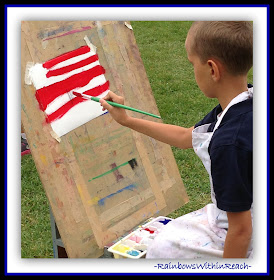 Children at the Easel and Creativity: RainbowsWithinReach RoundUP