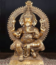 a coper color ganesh ji