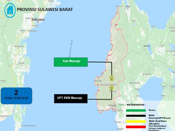 Lokasi Tes Cat BKN Propinsi Sulawesi Barat