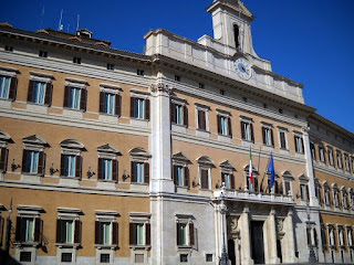 The Palazzo Monticitorio was chosen as the home of the Italian Chamber of Deputies in 1871