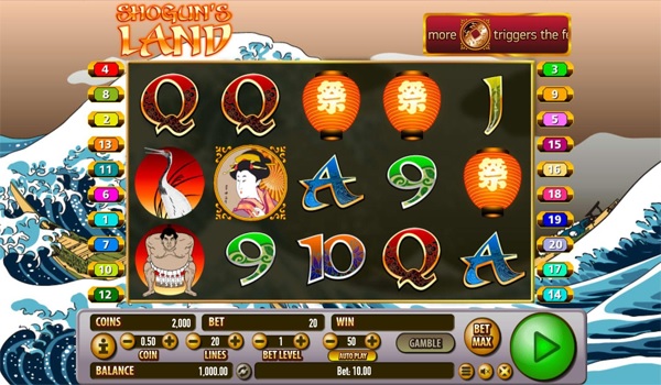 Main Gratis Slot Indonesia - Shogun's Land Habanero