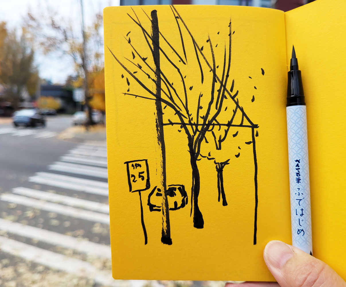 Fueled by Clouds & Coffee: Mini Review: Pentel Fude-Hajime Brush Pen