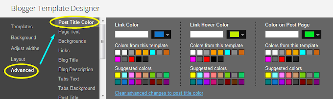 How To: Change Post Title Color in Blogger Template Designer Templates