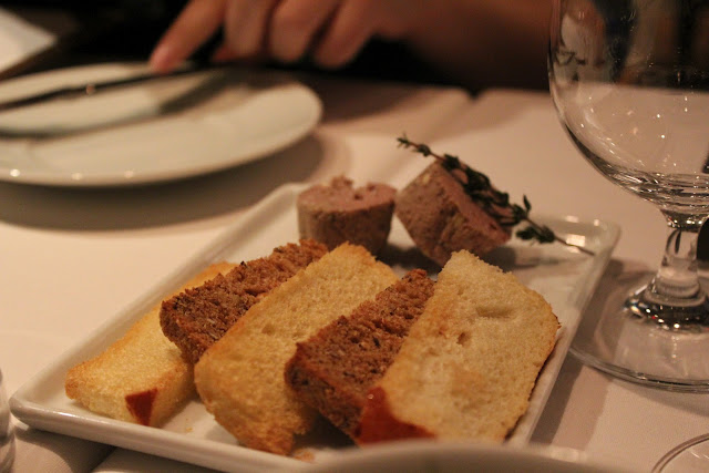 Duck liver pate at 80 Thoreau, Concord, Mass.