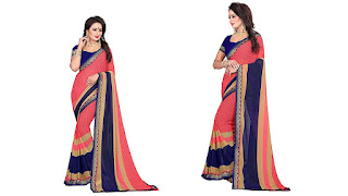 Oomph! Georgette Saree with Blouse Piece