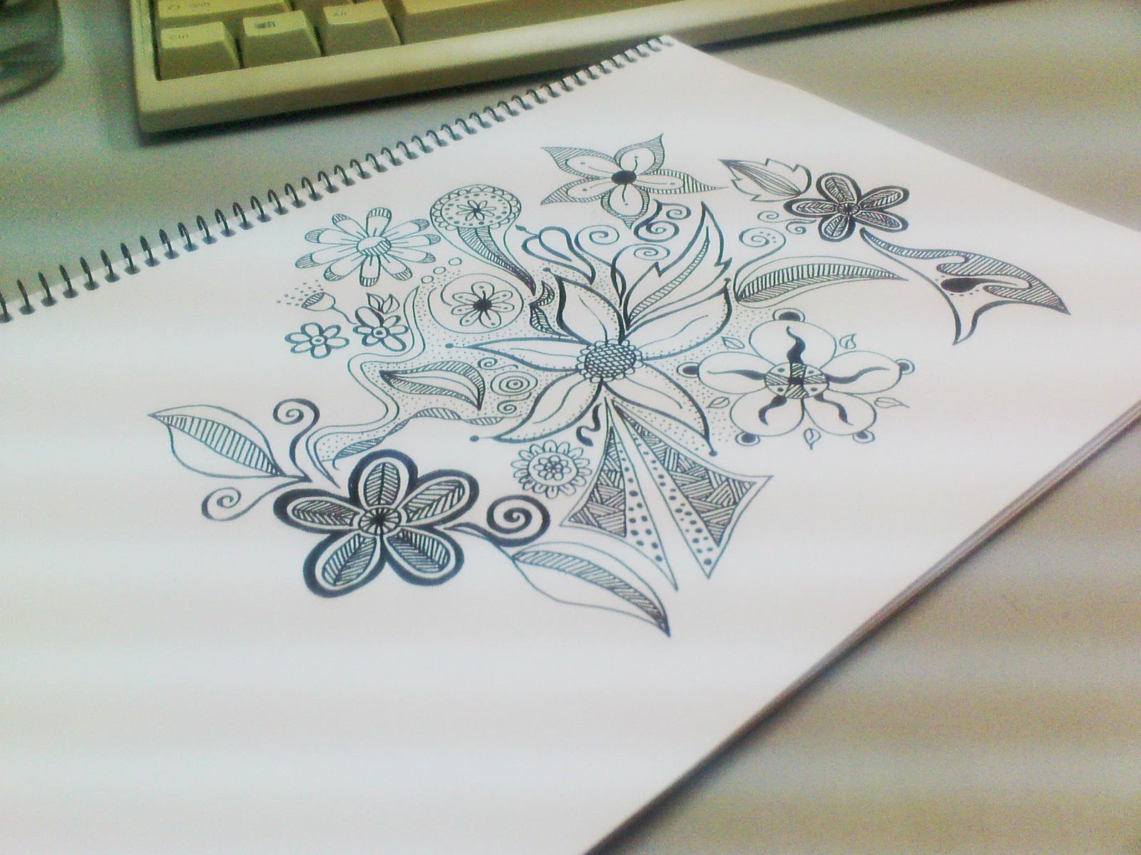 saya nur anis flower doodle under construction