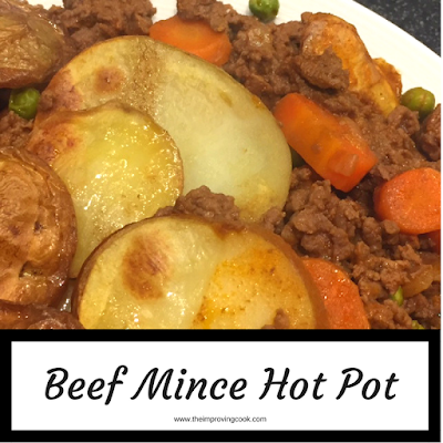 A close up shot of a serving of Beef Mince hot pot