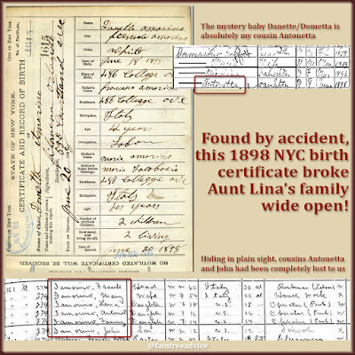 Found by accident, downloaded on a hunch, this birth certificate helped break down a brick wall in my family tree.