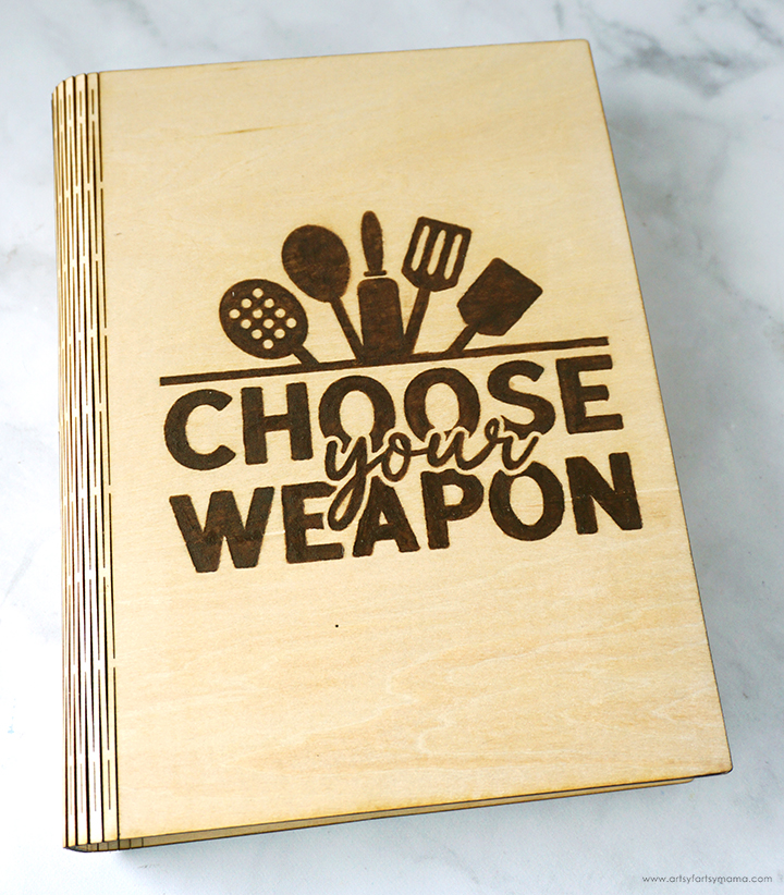 Wooden Recipe Book Binder