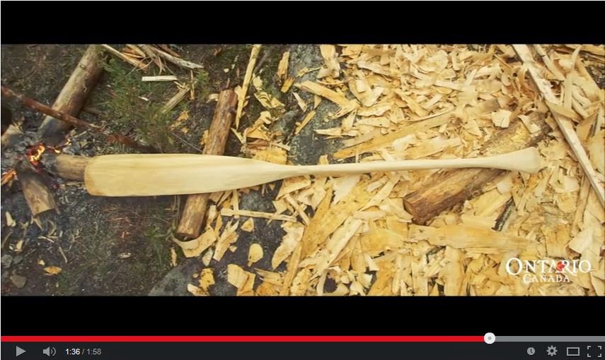 paddle making and other canoe stuff: ray mears bushcraft