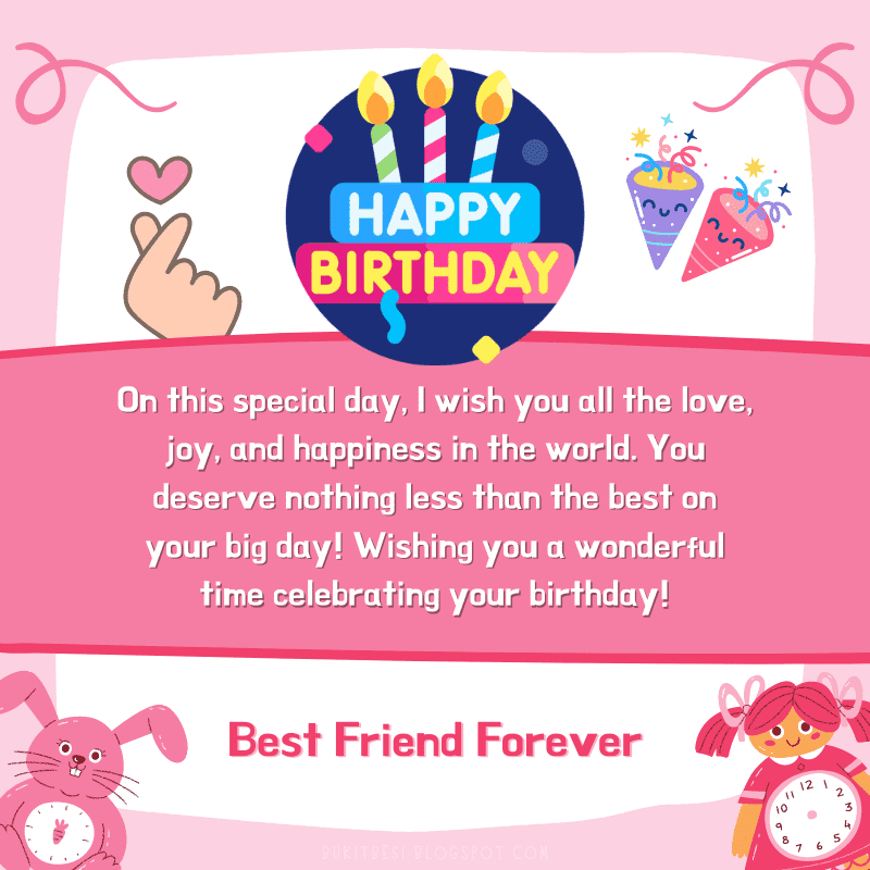 Best BFF birthday wishes