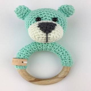 PATRON SONAJERO OSO DE CROCHET