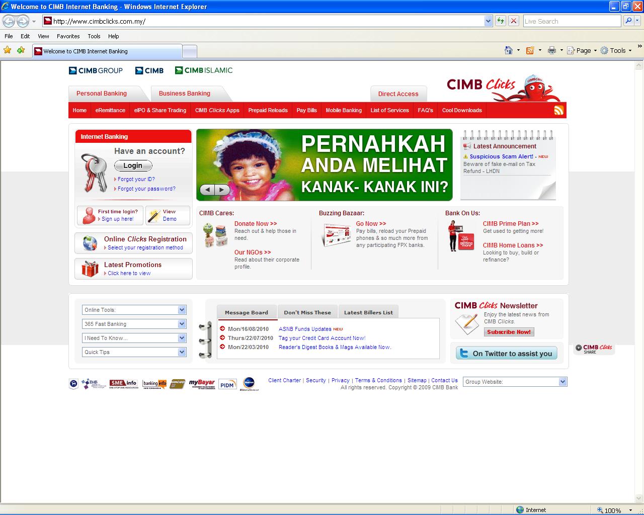 MY SHOPPING FREEDOM: CIMB Clicks Online Bank Malaysia