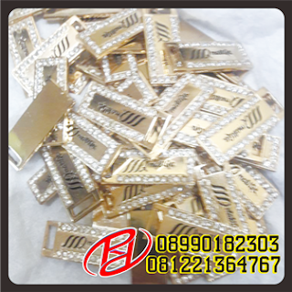 LABEL TERBUAT DARI BAHAN LOGAM KUNINGAN | PLAT LABEL BAHAN KUNINGAN | LABEL PLAT