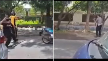 Viral Video Polisi di Probolinggo Tembak Pria yang Diduga ODGJ karena Ngamuk dan Bacok Warga  