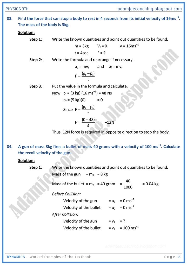 dynamics-solved-examples-of-the-textbook-physics-9th