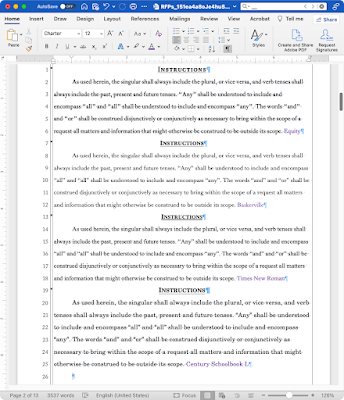 Comparing Equity, Baskerville, Times New Roman, Century Schoolbook L in Microsoft Word