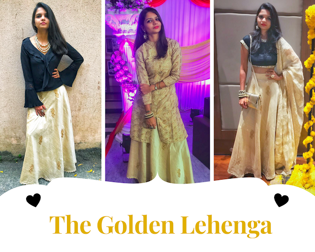 Golden Lehenga, Wedding Outfit, OOTD, Traditional