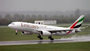 AIRCRAFT LENGTH: 63.69 m. WING SPAN: 60.3 m. HEIGHT: 16.83 m (airbus emirates eal)