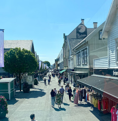 Haugesund, Norway pedestrian shopping area