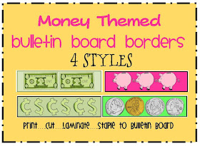 money bulletin board borders