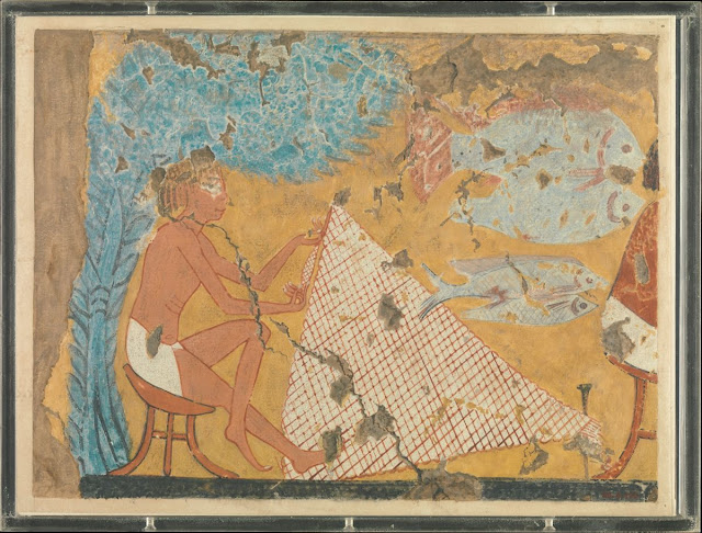 Man Making a Net, Tomb of Ipuy