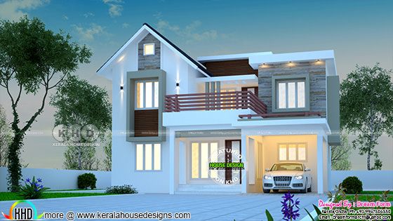 1638 square feet modern home design