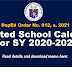 School Calendar for School Year 2020-2021