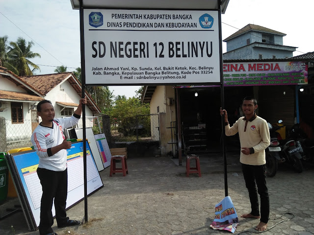 PLANG NAMA INSTANSI SEKOLAH - SD N 12 BELINYU