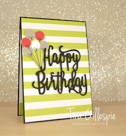 scissorspapercard, Stampin' Up!, Art With Heart, Colour Creations, Broadway Bound SDSP, Happy Birthday Thinlit, Amazing Life